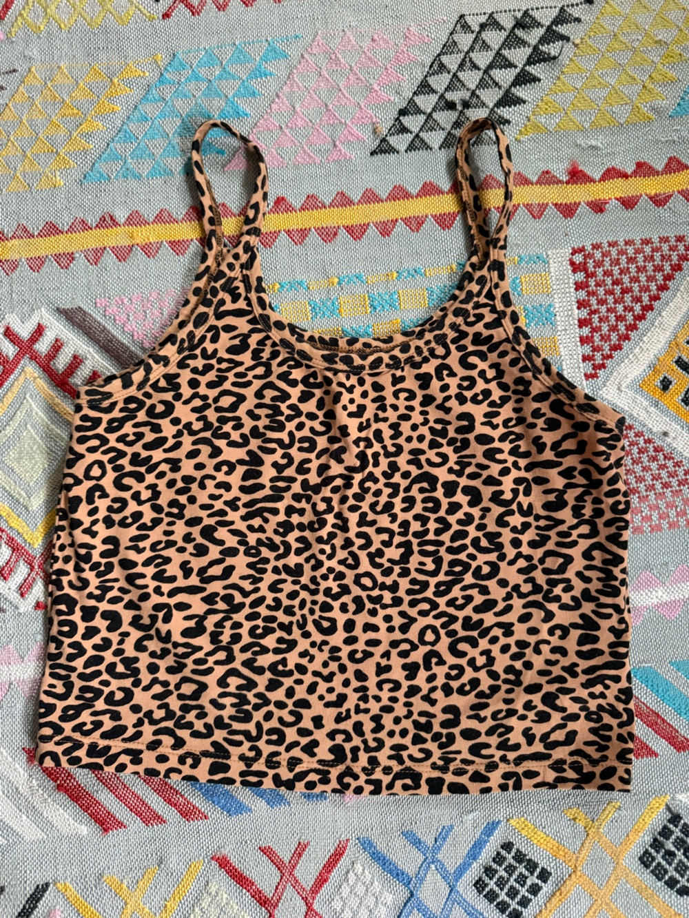 ARQ Leopard Print Cropped Tank